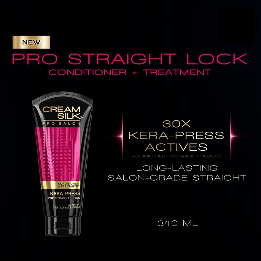 Cream Silk Triple Keratin Rescue Conditioner Ultimate Straight 340ML image