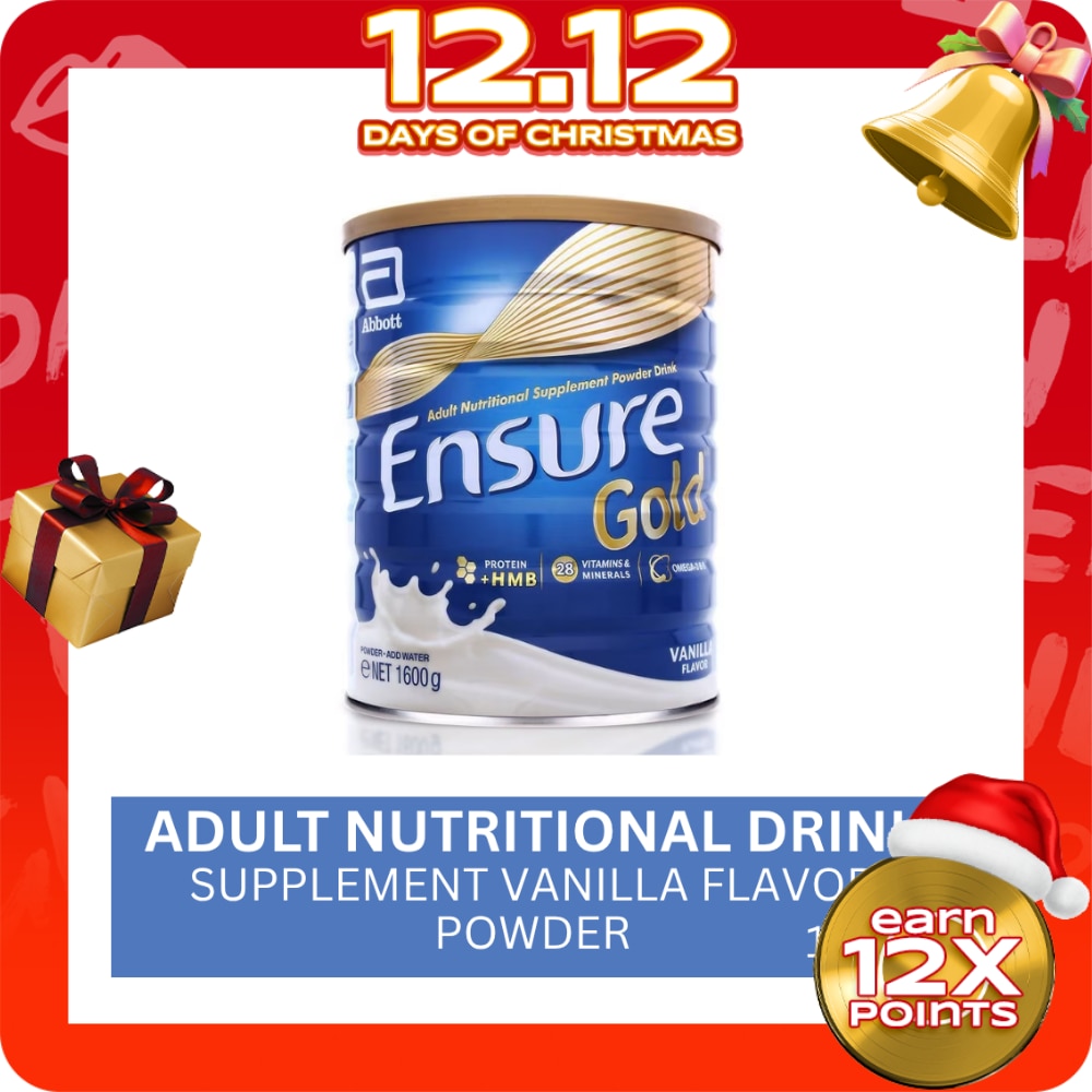 Ensure Gold Vanilla 1.6kg Powdered Milk - Adult Supplement