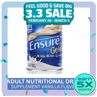 ENSURE Ensure Gold Vanilla 1.6kg Powdered Milk - Adult Supplement