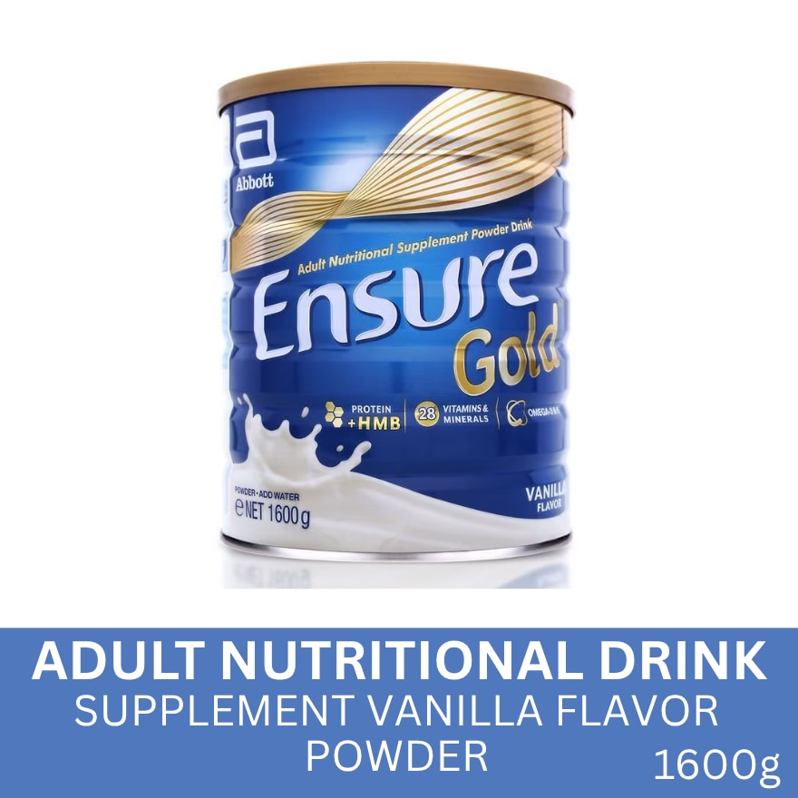 Ensure Gold Vanilla 1.6kg Powdered Milk - Adult Supplement