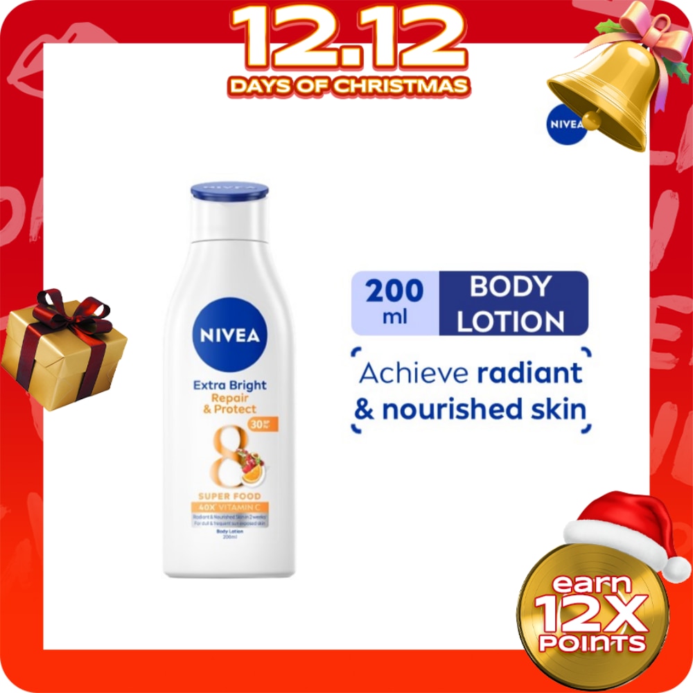 NIVEA Body Extra Bright Repair and Protect with SPF 30 Lotion 200ml