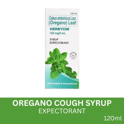 HERBYCIN Coleus Amboinicus Lour (Oregano) Leaf Syrup Expectorant 120ml