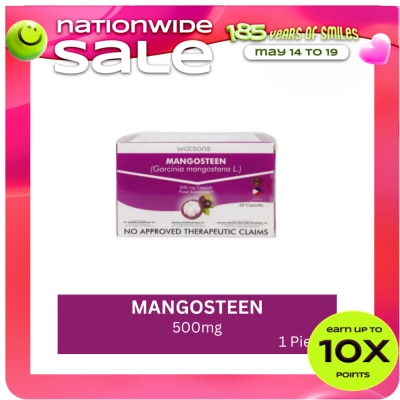 WATSONS GENERICS - WATSONS GENERICS Mangosteen 500mg Sold Per Piece