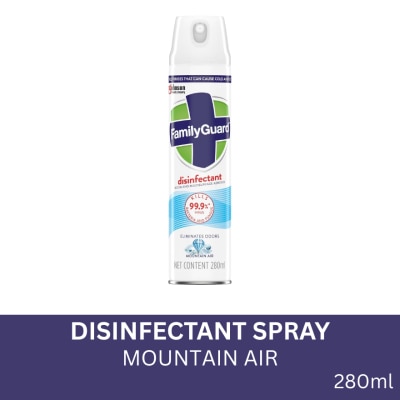FAMILYGUARD Mountain Air Disinfectant Room and Multisurface Aerosol Spray 280ml