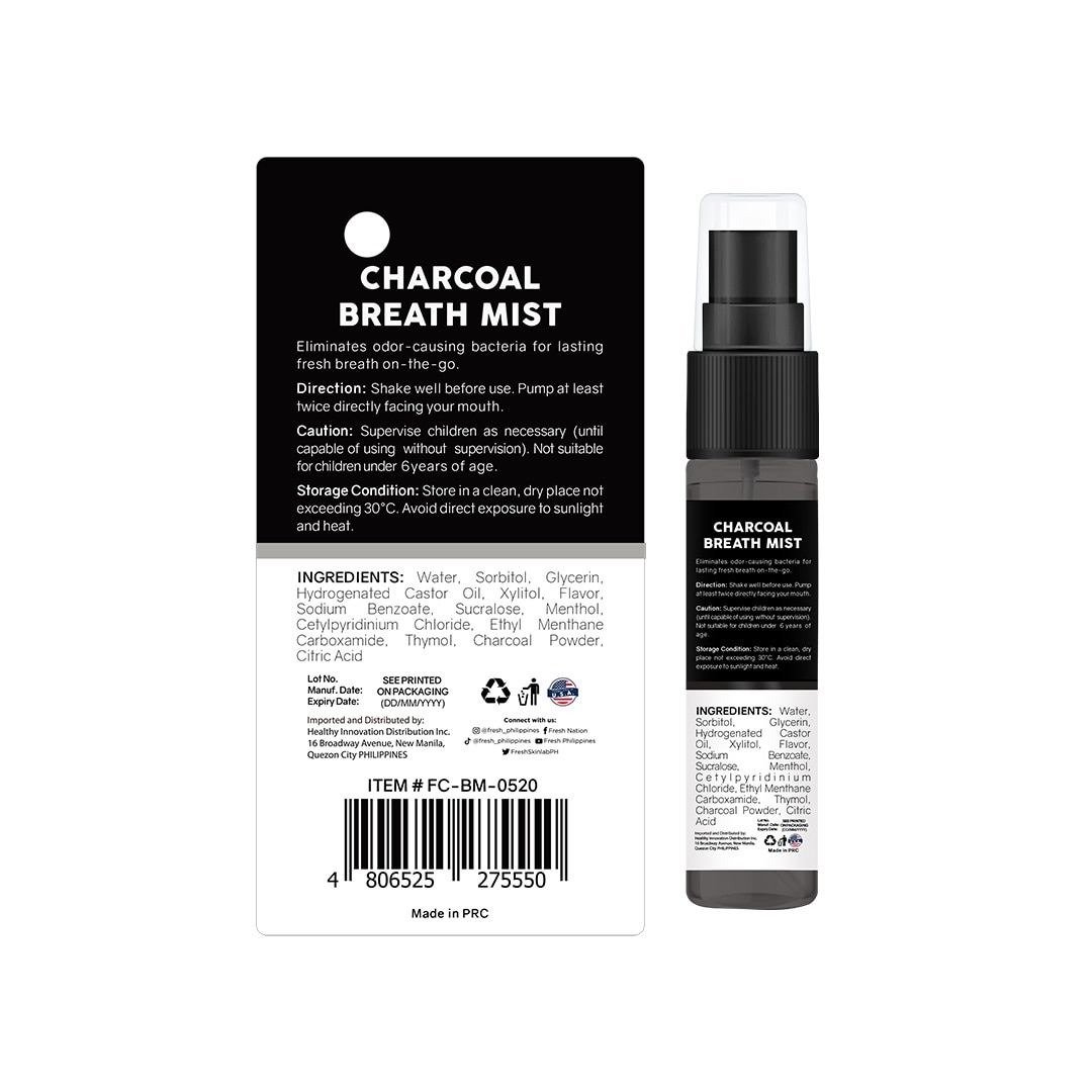 Charcoal Breath Mist 10ml