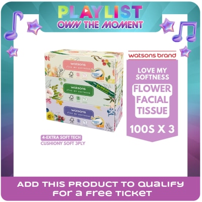 WATSONS - X- Flower Tissue Box 100s 3ply x 3 box