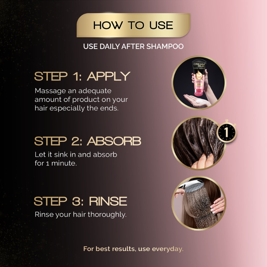 Triple Keratin Rescue Ultimate Straight Conditioner 10mlx6s