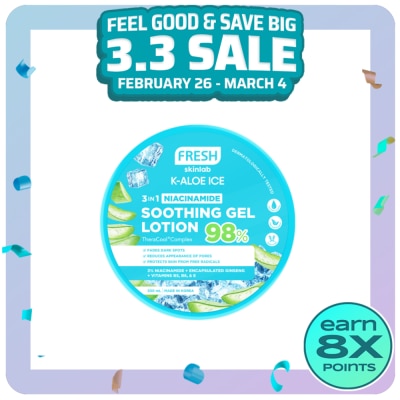 FRESH FRESH K Aloe Ice 3 in 1 Niacinamide Soothing Gel Lotion 300ml