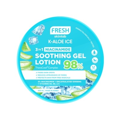 FRESH FRESH K Aloe Ice 3 in 1 Niacinamide Soothing Gel Lotion 300ml