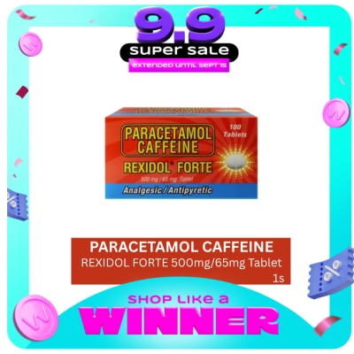 REXIDOL - REXIDOL Rexidol Forte 500mg/65mg Sold Per Piece (Paracetamol + Caffeine) image