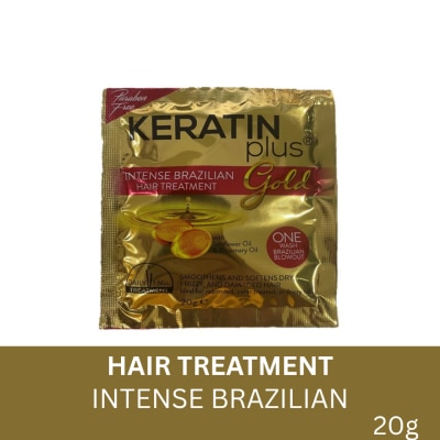 KERATIN PLUS Gold Intense Brazilian Hair Treatment 20g