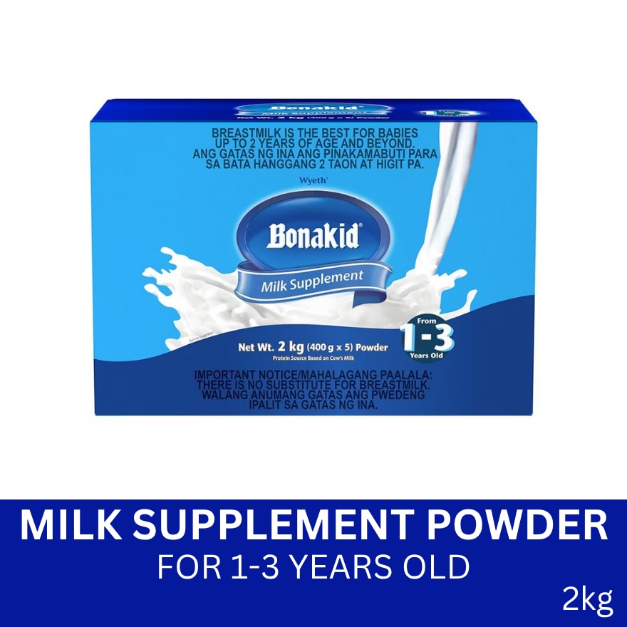Stage 3 Powdered Milk Drink For Children 1 to 3 Years Old Bag in Box 2kg (400g x 5)