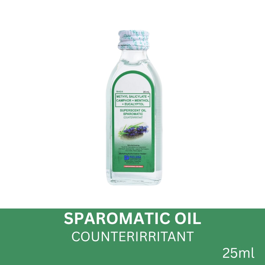 Sparomatic (Methyl Salicylate + Camphor + Menthol + Eucalyptol) 25ml