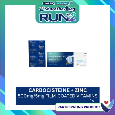 SOLMUX SOLMUX Carbocisteine + Zinc Sold Per Piece image