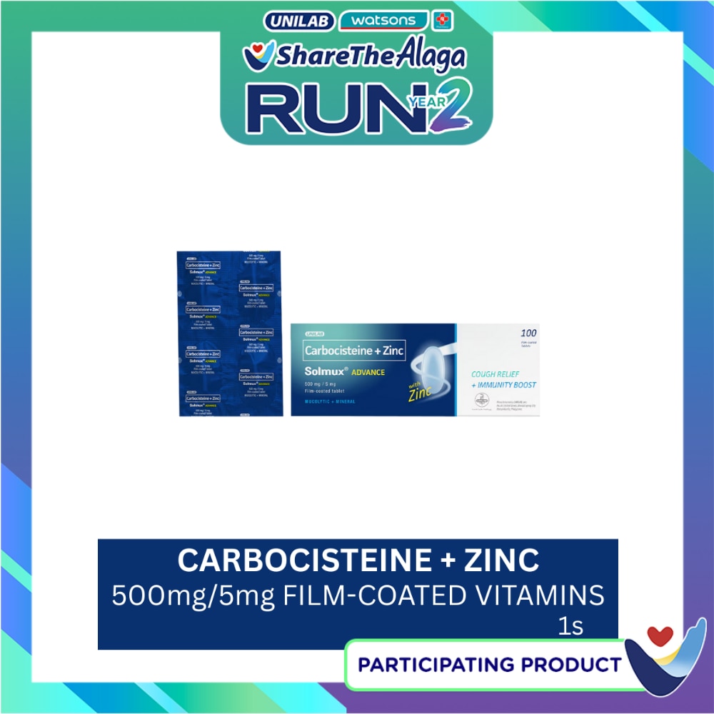 SOLMUX Carbocisteine + Zinc Sold Per Piece image