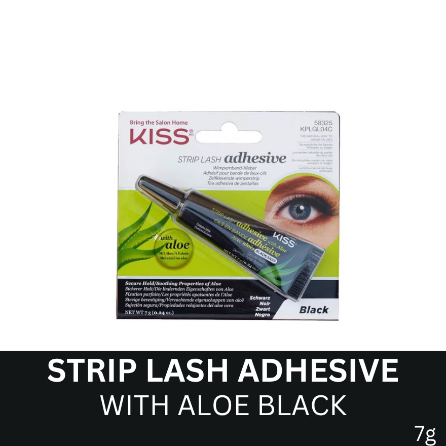 Strip Lash Adhesive with Aloe Black