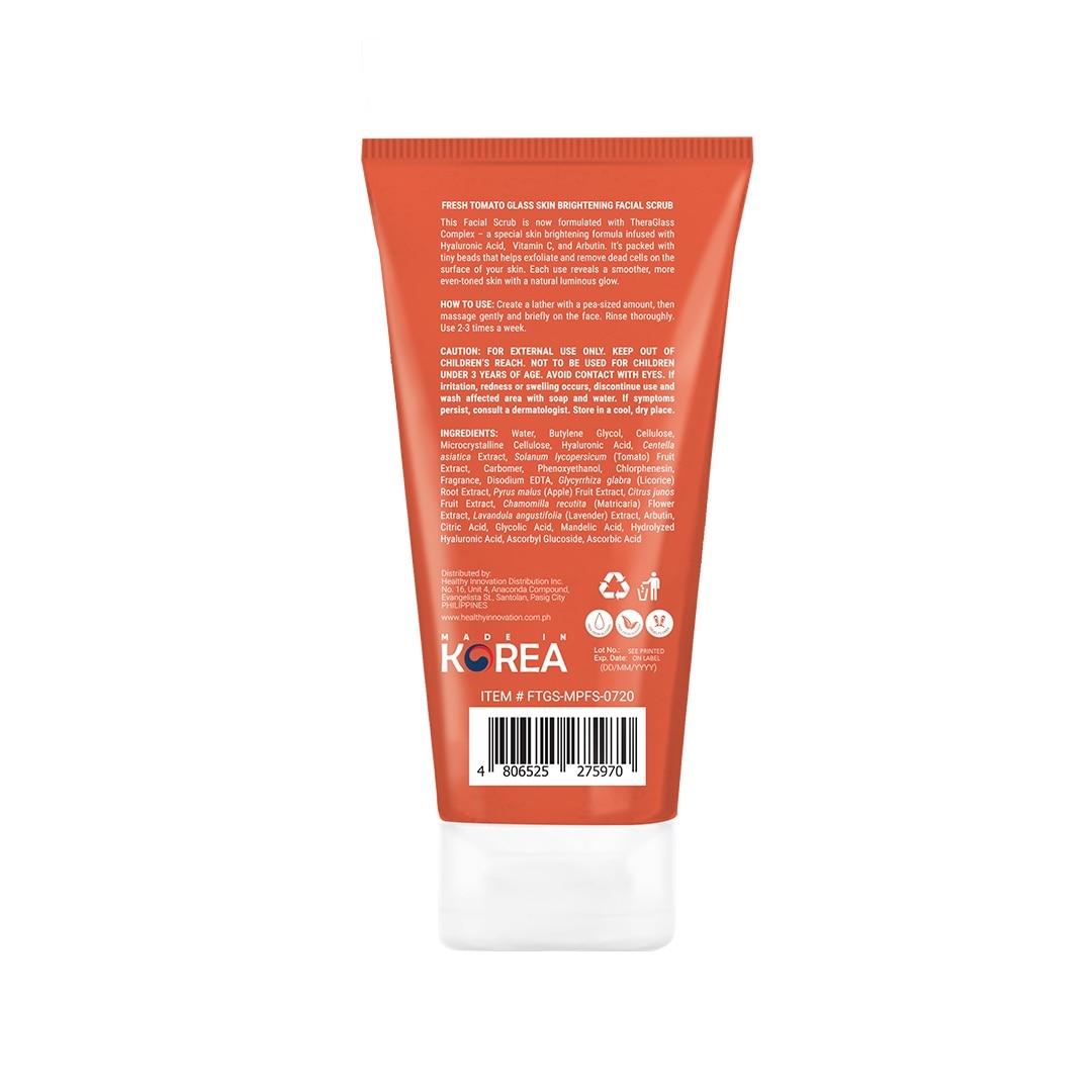 Tomato Glass Skin Micro Polish Facial Scrub 100ml