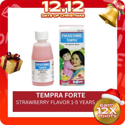 TEMPRA Tempra Syrup Strawberry 120ml (Paracetamol)