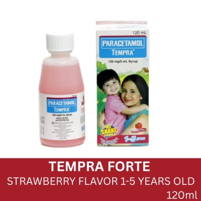 TEMPRA Tempra Syrup Strawberry 120ml (Paracetamol)