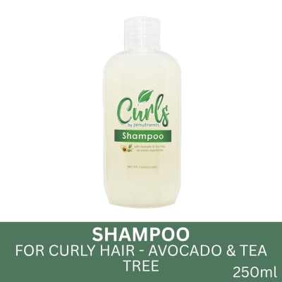 CURLS Zenutrients Shampoo Protain-Free Shampoo with Avocado & Tea Tree 250ml