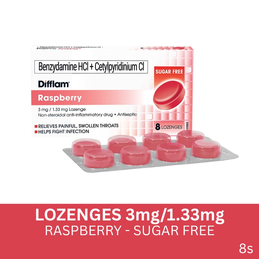 Raspberry Lozenge 8s