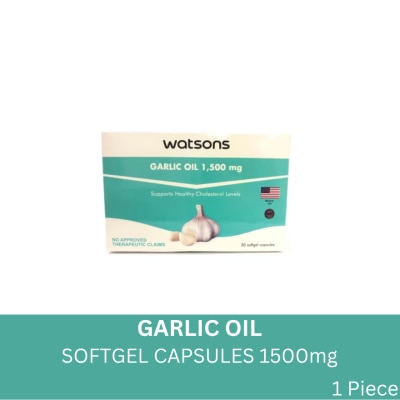 WATSONS GENERICS WATSONS GENERICS Garlic Oil 1500mg Sold Per Piece