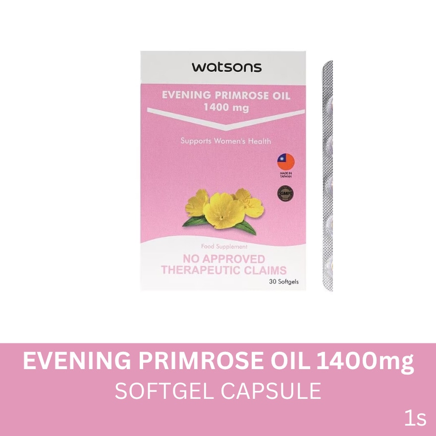WATSONS GENERICS Evening Primrose Oil Softgel Capsule 1400mg Sold Per Piece