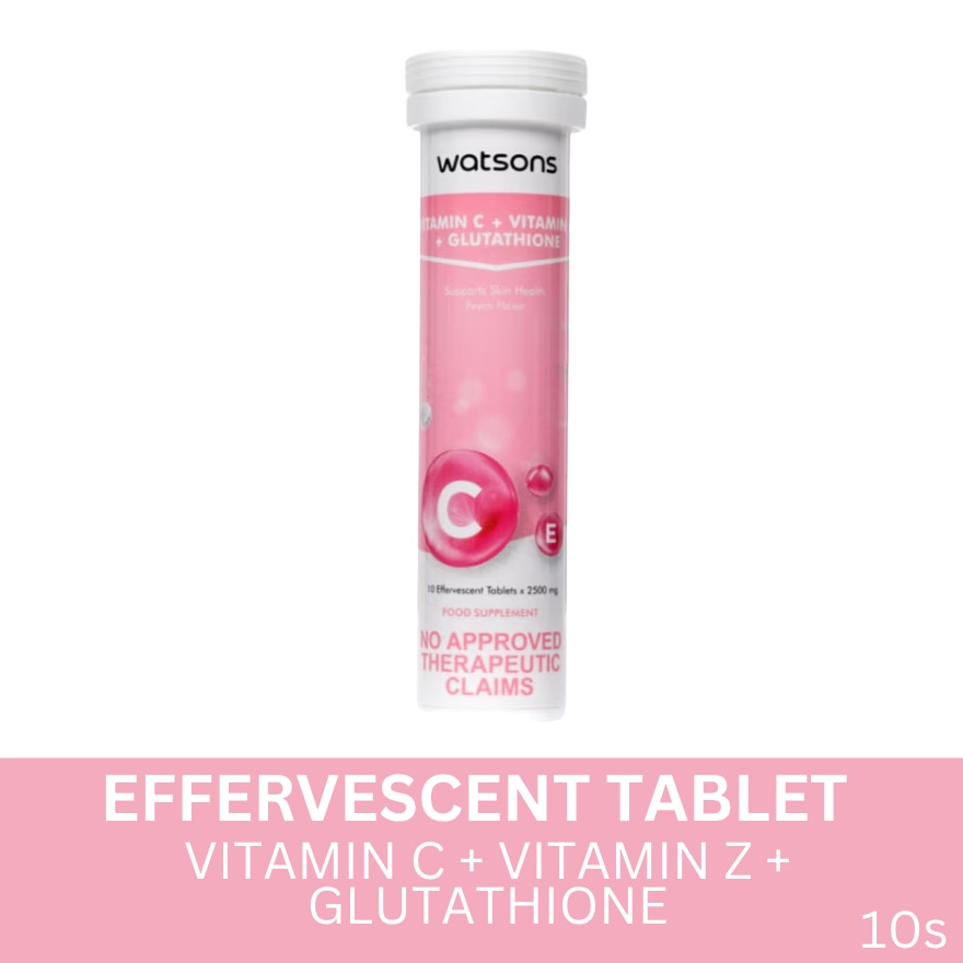 Vitamin C + Vitamin E + Glutathione Effervescent Tablet 10s