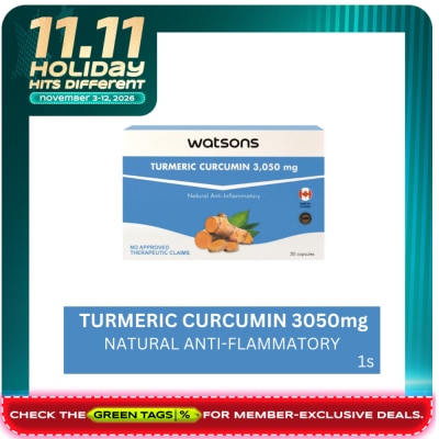 WATSONS GENERICS WATSONS GENERICS Turmeric Curcumin 3050mg Sold Per Piece image