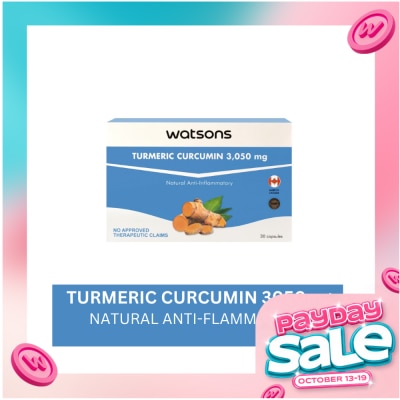 WATSONS GENERICS WATSONS GENERICS Turmeric Curcumin 3050mg Sold Per Piece image