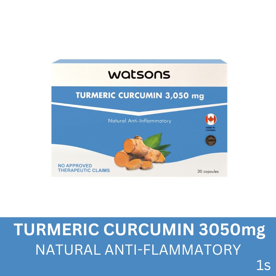 WATSONS GENERICS Turmeric Curcumin 3050mg Sold Per Piece