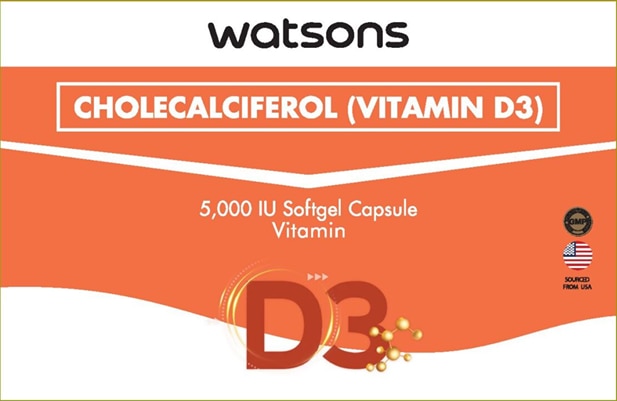 Vitamin D3 1 Softgel Capsule