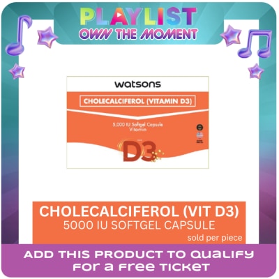 WATSONS GENERICS - WATSONS GENERICS Vitamin D3 Sold Per Piece