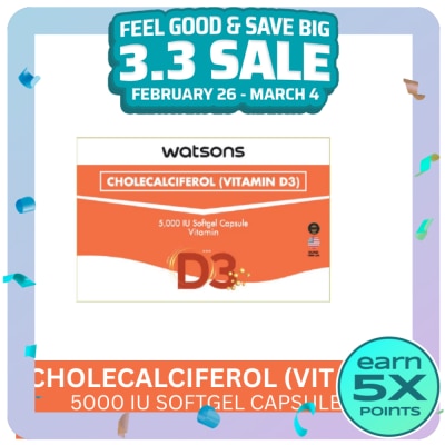 WATSONS GENERICS WATSONS GENERICS Vitamin D3 Sold Per Piece