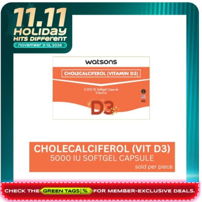 WATSONS GENERICS WATSONS GENERICS Vitamin D3 Sold Per Piece image