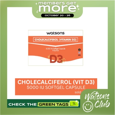 WATSONS GENERICS WATSONS GENERICS Vitamin D3 Sold Per Piece image