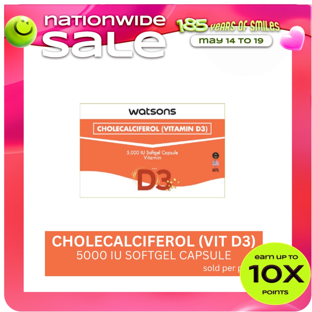 WATSONS GENERICS Vitamin D3 Sold Per Piece