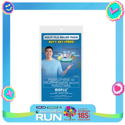 BIOFLU BIOFLU Phenylephrine Hydrochloride + Chlorphenamine Maleate + Paracetamol 7 Plus 1 Promo Pack