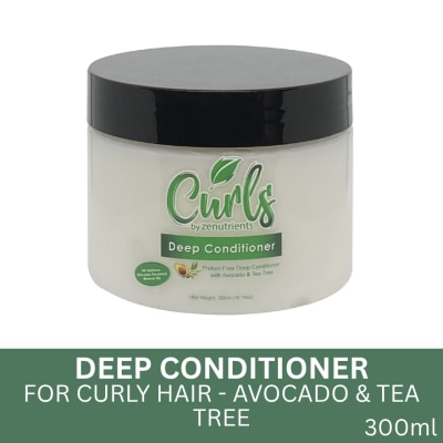 CURLS Zenutrients Deep Conditioner Protain-Free Deep Conditioner with Avocado & Tea Tree 300ml