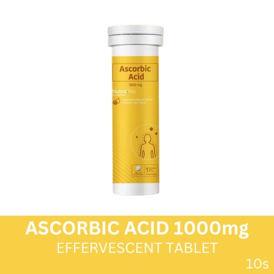 NUTRABLISS WS NUTRABLISS WS Ascorbic Acid 1000mg x 10 Effervescent Tablets (Expiry: June 10, 2026)