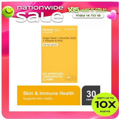 NUTRABLISS WS - "Nutrabliss WS Ascorbic Acid 500mg Sold Per Piece (Expiry: August 11  2026)"
