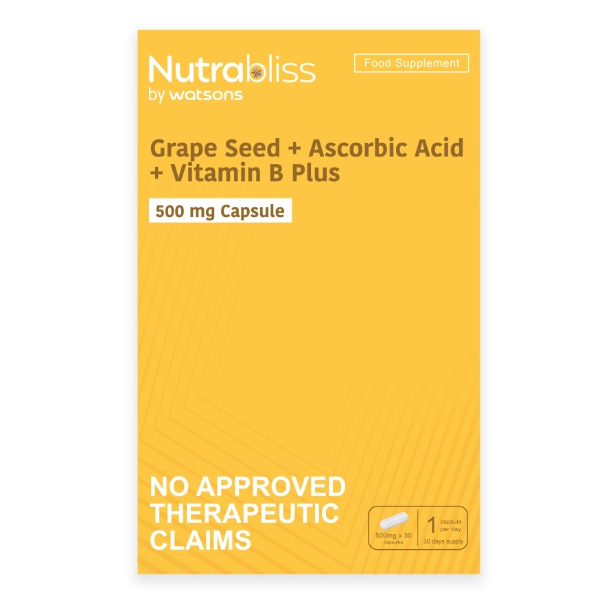 "Nutrabliss WS Ascorbic Acid 500mg Sold Per Piece (Expiry: August 11  2026)"