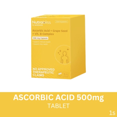 NUTRABLISS WS "Nutrabliss WS Ascorbic Acid 500mg Sold Per Piece (Expiry: August 11  2026)"