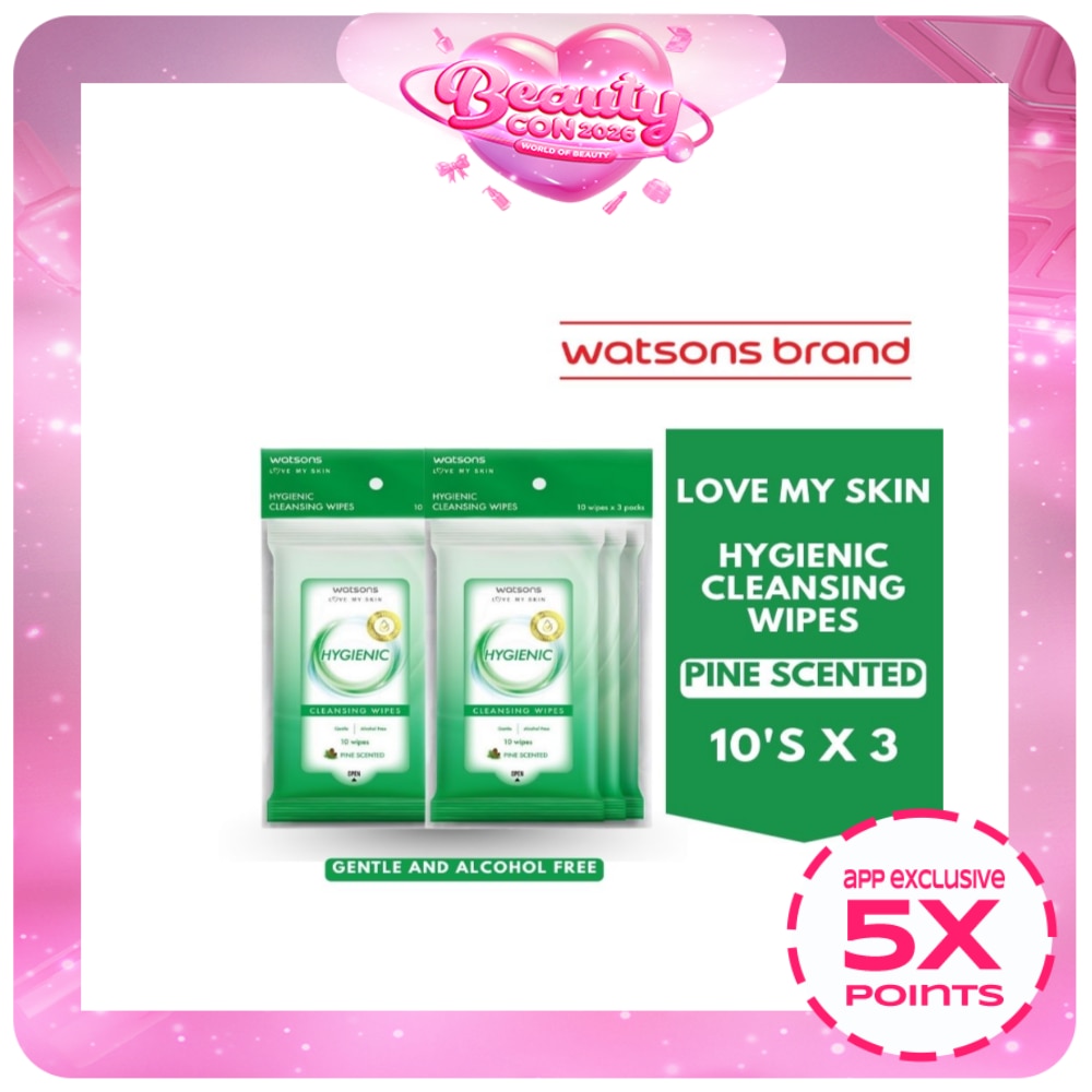 Antibacterial Cleansing Wipes Cooling Mint Scented 10s x 3 packs