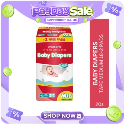 WATSONS WATSONS Baby Diaper Tape Medium 18+2 Pads image