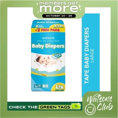 WATSONS WATSONS Baby Diaper Tape Large 16+2 Pads image