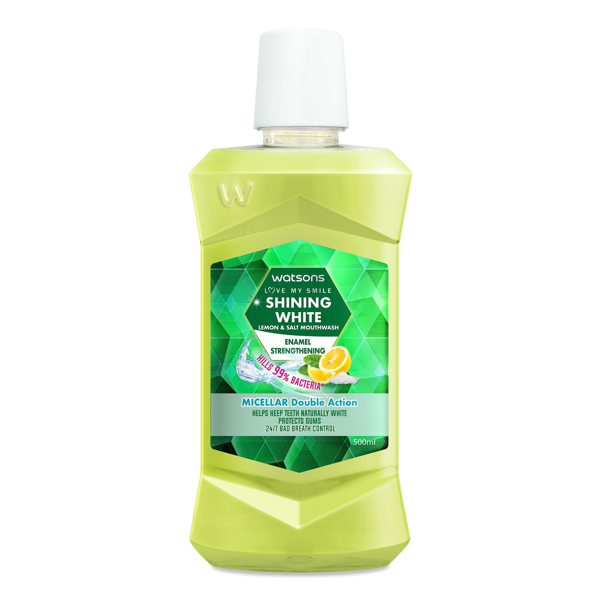 Love my Smile Shining White Lemon & Salt Mouthwash 500ml