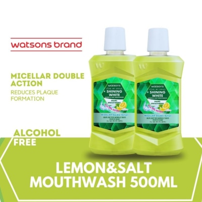 WATSONS - Love my Smile Shining White Lemon & Salt Mouthwash 500ml
