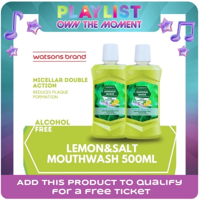WATSONS - Love my Smile Shining White Lemon & Salt Mouthwash 500ml
