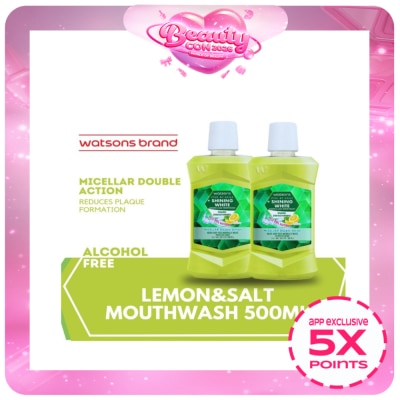 WATSONS - Love my Smile Shining White Lemon & Salt Mouthwash 500ml